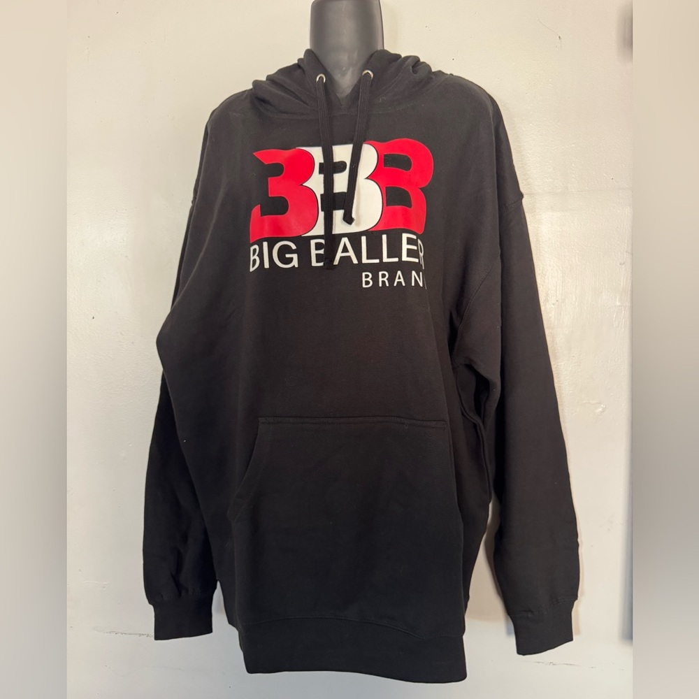 NWT- BIG BALLER BRAND 100% authentic unisex Black Hoodie.